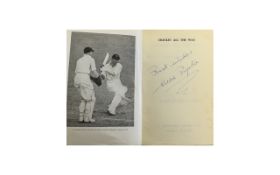 Cricket Interest Signed Book 'Cricket All The Way By Eddie Paynter' Paperback book published in