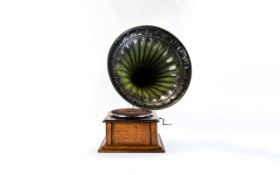 Horn Gramophone Horn With Original Paint c1920's
