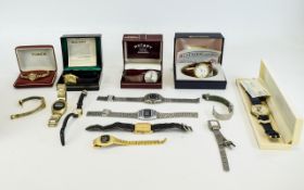 Collection Of Boxed Watches And various Vintage Watches Approx 16 items in total to include boxed