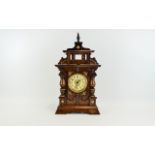 Musical Clock, Cylinder Movement In Base,