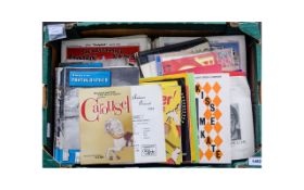 Box Containing A Collection Of Ephemera To Include Theatre Programmes Including Preston Guild