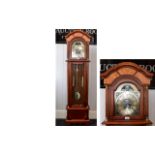 Modern Longcase Clock Battery Operated