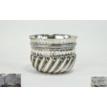 Victorian ( Late ) Attractive and Small Silver Bowl with George Silver Coin Inset to Base,