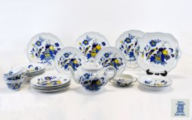 Copeland Spode 50 Piece Part Tea and Dinner Service 'Blue Bird' Design.