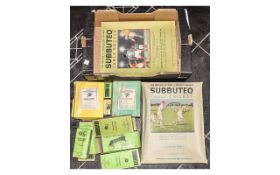 Box Containing A Quantity Of Subbuteo To Include Table Cricket,