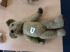 Chad Valley 1940's / 1950's Teddy Bear, In Loved Condition. 17.5 Inches Tall.