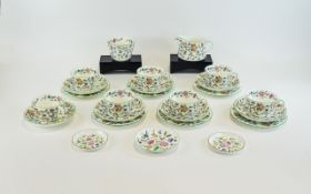 Minton Fine Bone China 25 Piece Tea Service ' Haddon Hall ' Pattern.