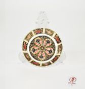 Royal Crown Derby Old Imari Patterned Pin Dish. c.1997. 4.25 Inches Diameter.