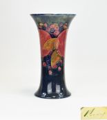 William Moorcroft Signed and Tall Trumpet Shaped Vase,