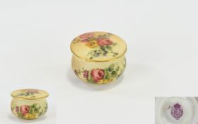 Royal Worcester Hand Painted Blush Ivory