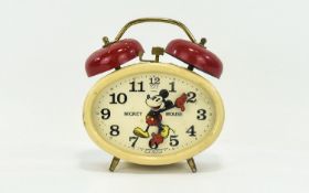 Mickey Mouse Vintage Alarm Clock Marked