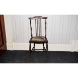 Bedroom Chair Small handmade dark wood c