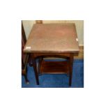 Occasional Table Small dark wood table i