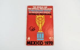 Pele (Brazil) Autograph on World Cup 197