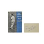 Cricket Interest Signed Book 'Playing Fo