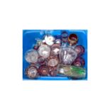 Mixed Lot of Glass Ware mainly cranberry