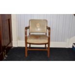 Football League Chair Blonde wood chair