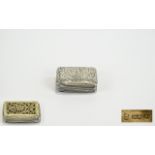 George IV Period Silver Vinaigrette With