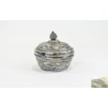 Anglo - Indian 19th Century Silver Lidde
