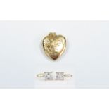 9ct Gold Locket, together with a Pair of