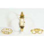 Gucci 1500 Ladies 18ct Gold Plated Wrist