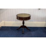 Occasional Table Small dark wood circula