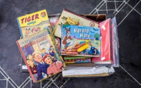 Box Containing A Collection Of Annuals T