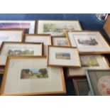 Collection Of 14 Framed Modern Pictures, Mostly Prints, Landscapes, Some Limited Edition,