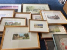 Collection Of 14 Framed Modern Pictures, Mostly Prints, Landscapes, Some Limited Edition,