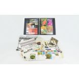 Collection of Assorted Stamps, FDC and Postcards including loose stamps, Airmail letters,