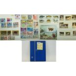 Small blue A5 stock book of around 200 stamps - each with a catalogue value of 50p to £2 and more.