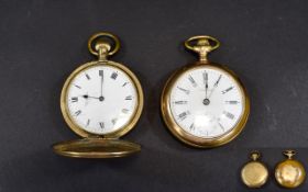 Waltham A.W.W.Co Gold Plated Open Faced Pocket Watch. c.1890.