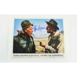 Lee Marvin Autograph on photograph 'The Professionals' 10"x8"