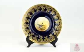 Royal Worcester Hand Painted Cabinet Plate,