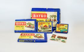 Bayko Building Outfit Five Boxed Construction Sets To Include Number 12, 13 & 14 + 0 & 0X, All In