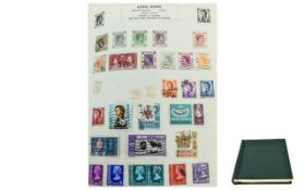 Green Spring Back Senator Stamp Album. well filled with mostly mid period stamps.