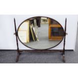 Georgian Style Mahogany Oversized Dressing Table Mirror,