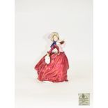 Royal Doulton Early Figurine ' Autumn Breezes ' HN1934. Designer L. Harradine. Height 7.5 Inches.