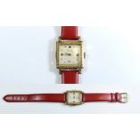 Royce Watch Co Gold Plated 1950's Period Mechanical Wrist Watch, Marked Delaware to Dial, Unadjusted