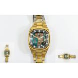 Bulova Accutron 214 Triple Cushion Space View - Gold Plated 100 th Anniversary Mens Watch,