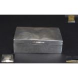 Silver Box Small silver box with hinged lid,