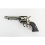 Denix Spain Replica Gun Colt Peacemaker With Black Handle Gun Metal 1869