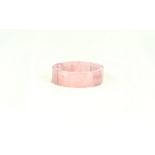 Rose Quartz Bangle Style Bracelet, polished,