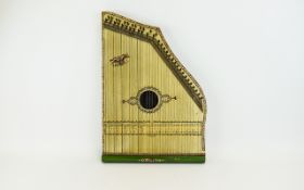 Antique Piano Harp/Zither Late 19th Century piano harp 'Edison No 5 Special' American model. Of