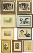 Collection Of Framed Prints and Photographs (9) in total to include small gilt framed landscape,