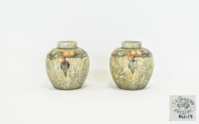 Pair of Cranston Pottery Ginger Jars,