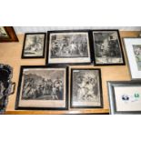 Collection Of Four Framed Engravings Together With A late 19th Early 20thC Print Oliver Cromwell