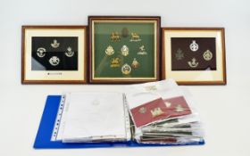 A Quantity of Military Cap Badges, regiments to include Brigade of Gurkha, Light Dragoons,