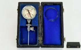 William Sykes Sykometer Football Pressure Gauge. Boxed.