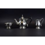 Hamilton & Co Silversmiths Good Quality and Solid 3 Piece Sterling Silver Tea Service.